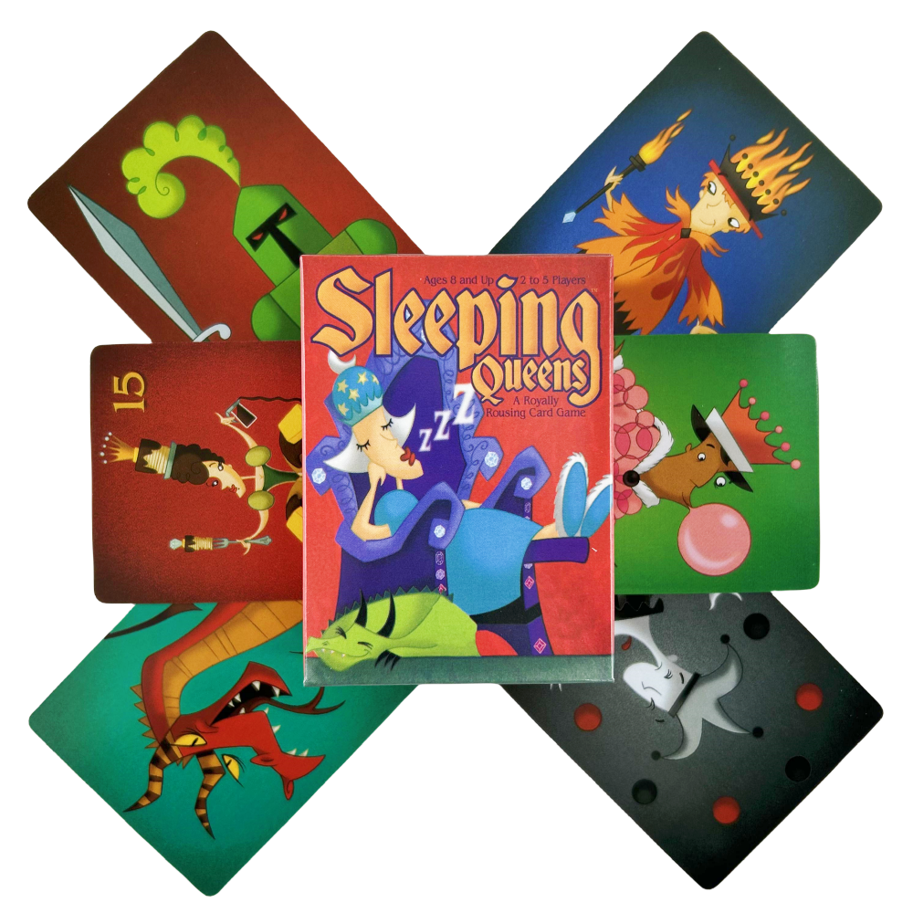 Board Game Logo - Full English Sleeping Queens Board Game