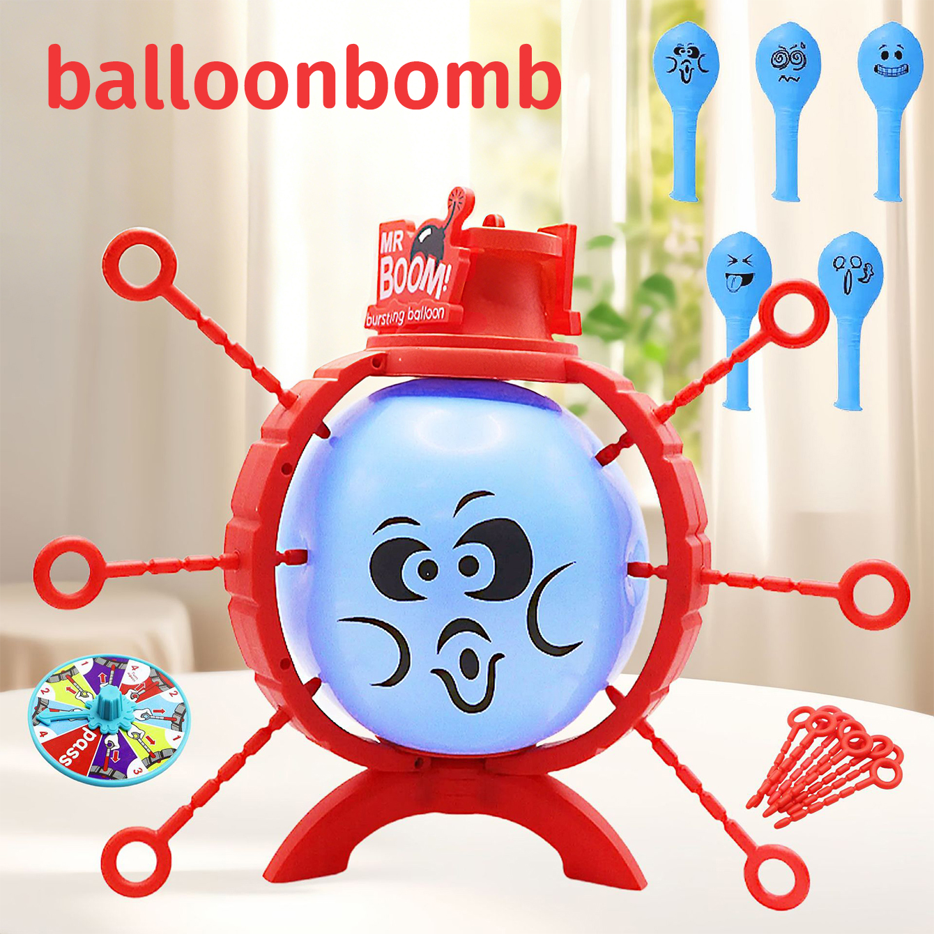 Board Game Logo - Pop balloon toy party party interaction