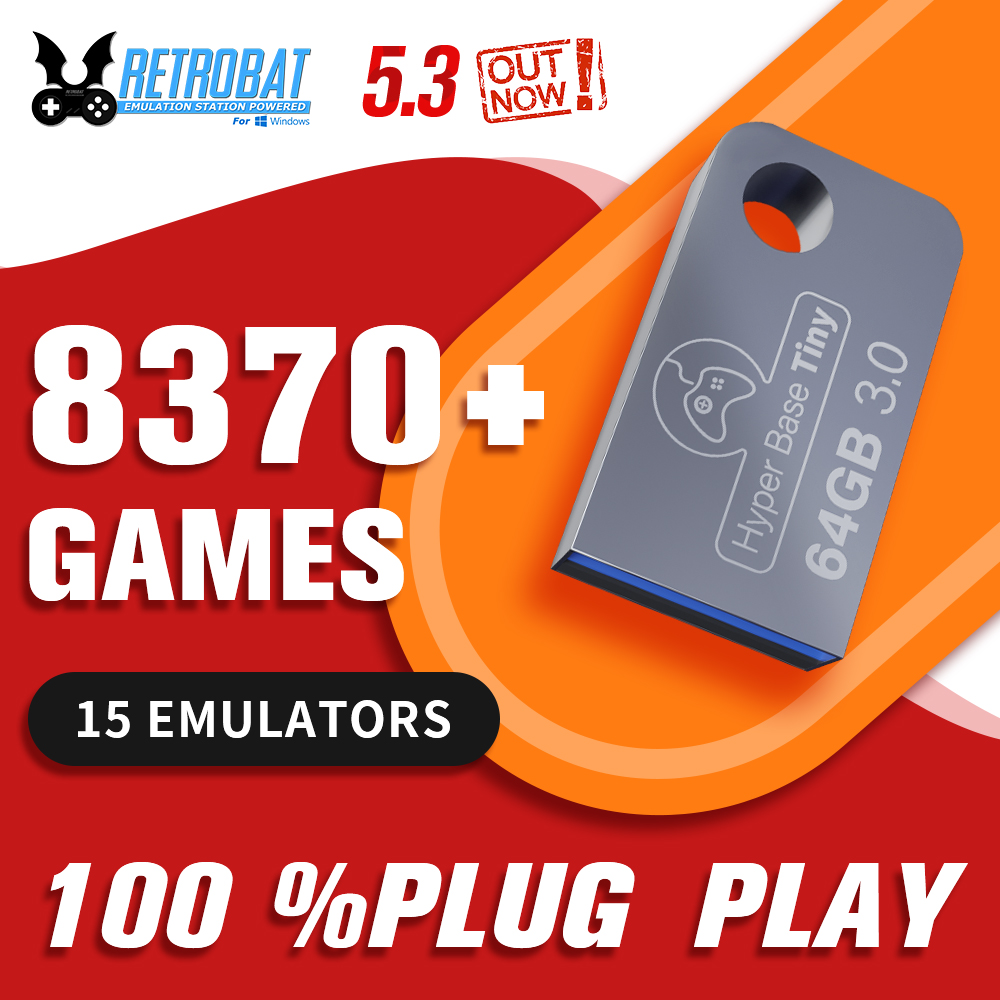 Board Game Journal - Portable Retrobat 64G USB 3.0 Disk