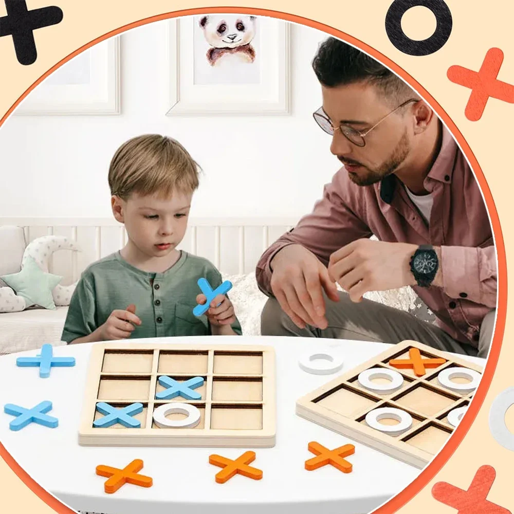 Wooden XO Tic Tac Toe Game Min - Board Game Recommendation ulasan dan harga