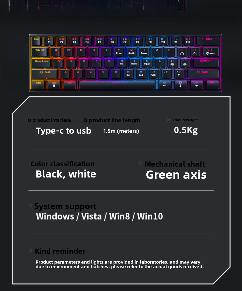 Wired Mechanical keyboard gami - Board Game Journal ulasan dan harga
