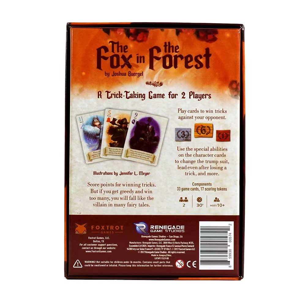 The Fox in the Forest, Social  - Board Game Sequence ulasan dan harga