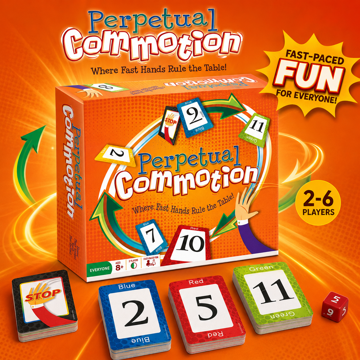 Perpetual Commotion Fast Hands - Strategy Board Game ulasan dan harga