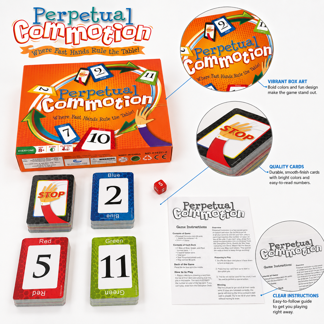 Perpetual Commotion Fast Hands - Strategy Board Game ulasan dan harga