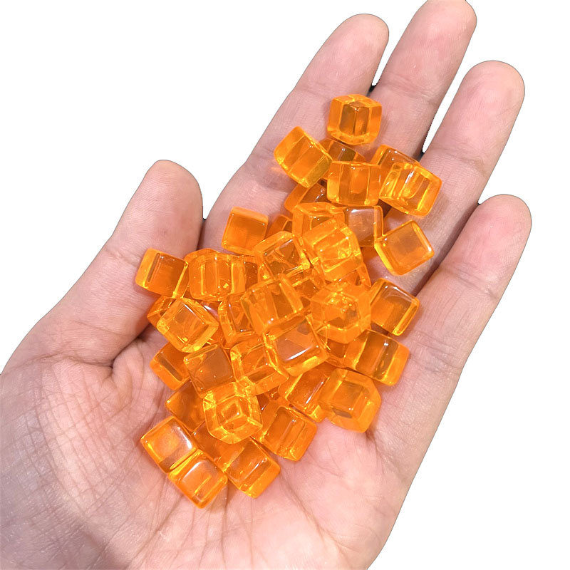 100pcs/set 8mm Clear Cube Dice - Board Game Illustration ulasan dan harga