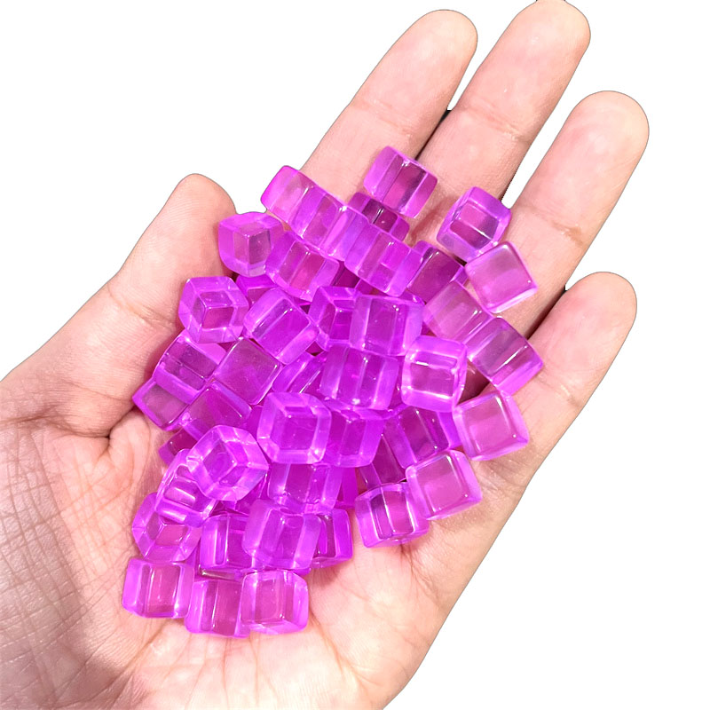 100pcs/set 8mm Clear Cube Dice - Board Game Illustration ulasan dan harga