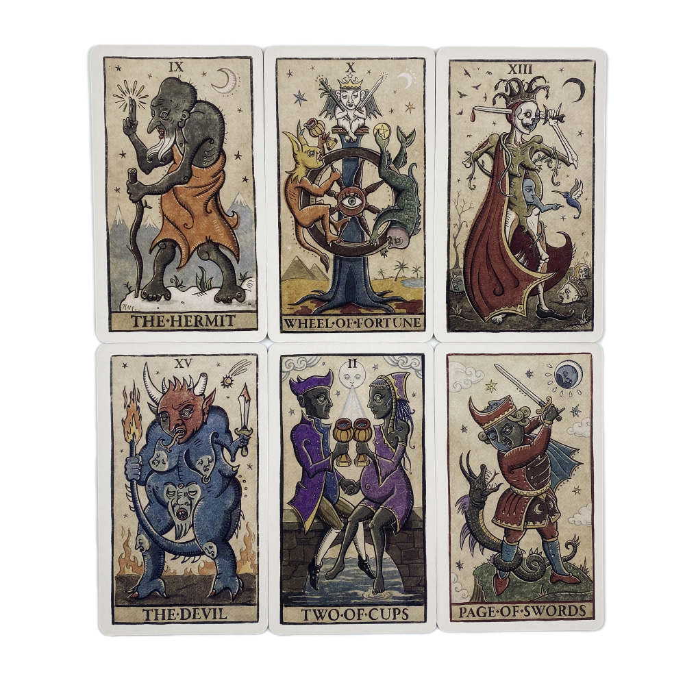 Moon Tarot Della Luna Deck Car - Board Game Illustration ulasan dan harga