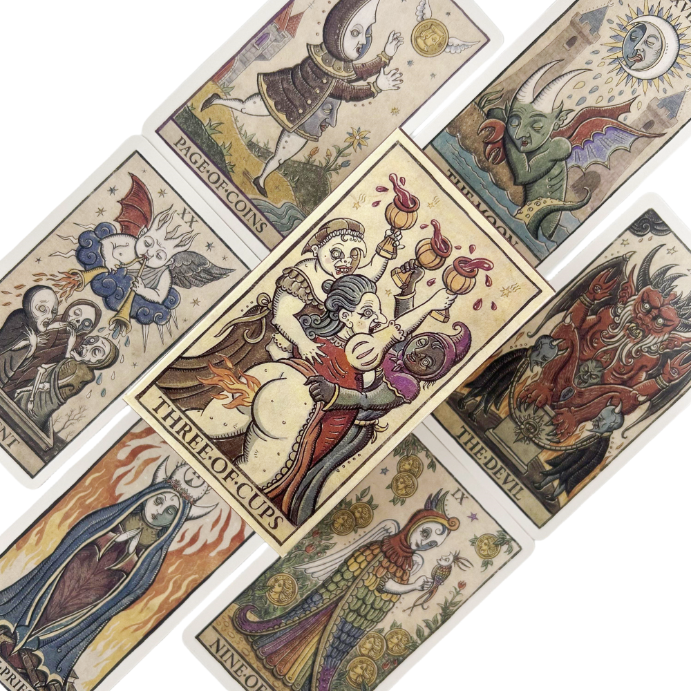 Moon Tarot Della Luna Deck Car - Board Game Illustration ulasan dan harga