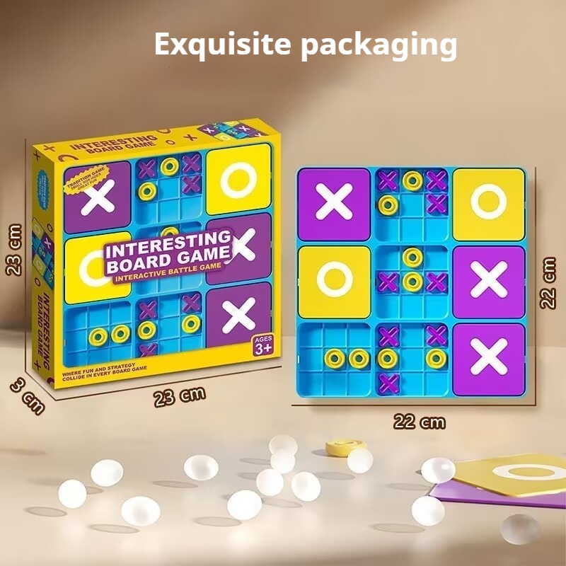 Fun Tic-Tac-Toe Board Game Kid - Strategy Board Game ulasan dan harga