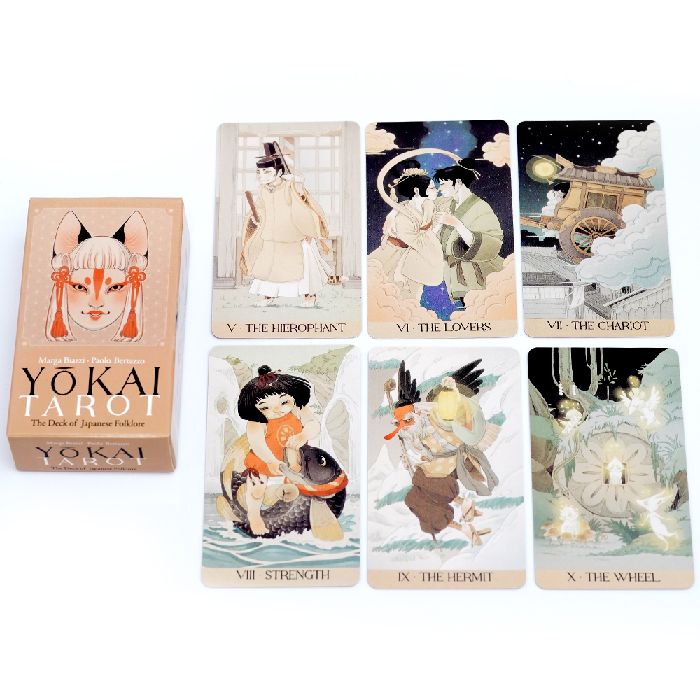 Yokai Tarot Deck 78 Pcs Cards  - Board Game Illustration ulasan dan harga