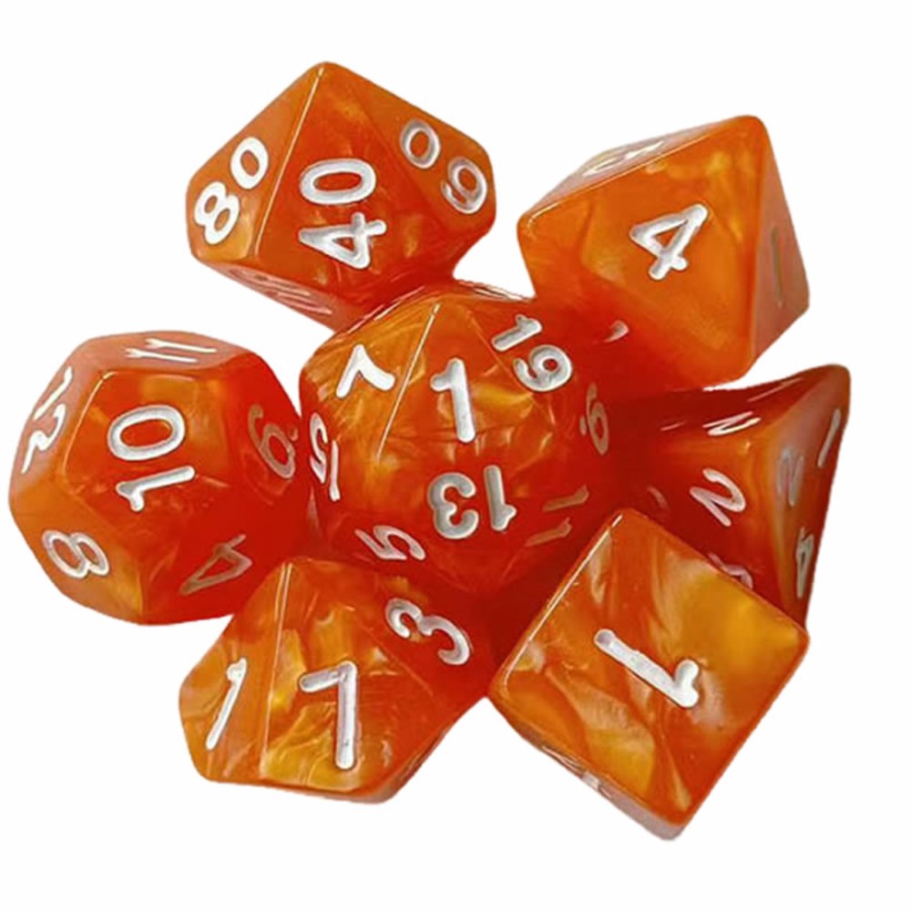 7pcs Dice Set Board Games Roll - Board Game Illustration ulasan dan harga