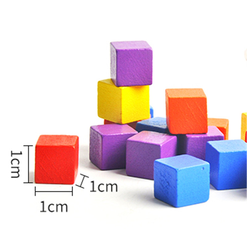 50Pcs/lots 10mm Colorful Wood  - Board Game Illustration ulasan dan harga