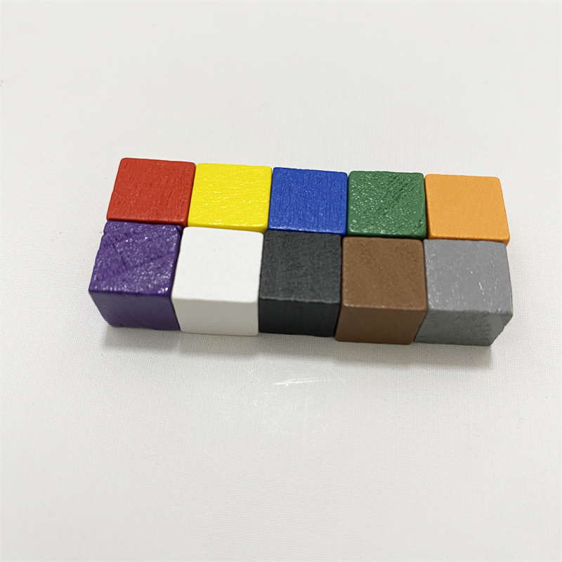 50Pcs/lots 10mm Colorful Wood  - Board Game Illustration ulasan dan harga