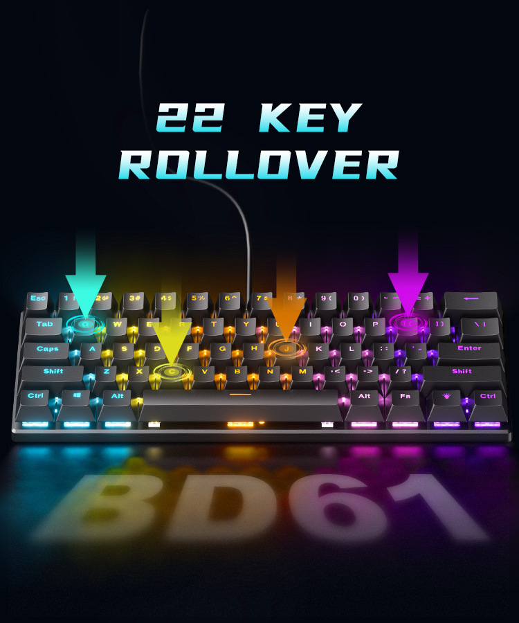 Teclado mecanico 60% gaming ke - Board Game Journal ulasan dan harga