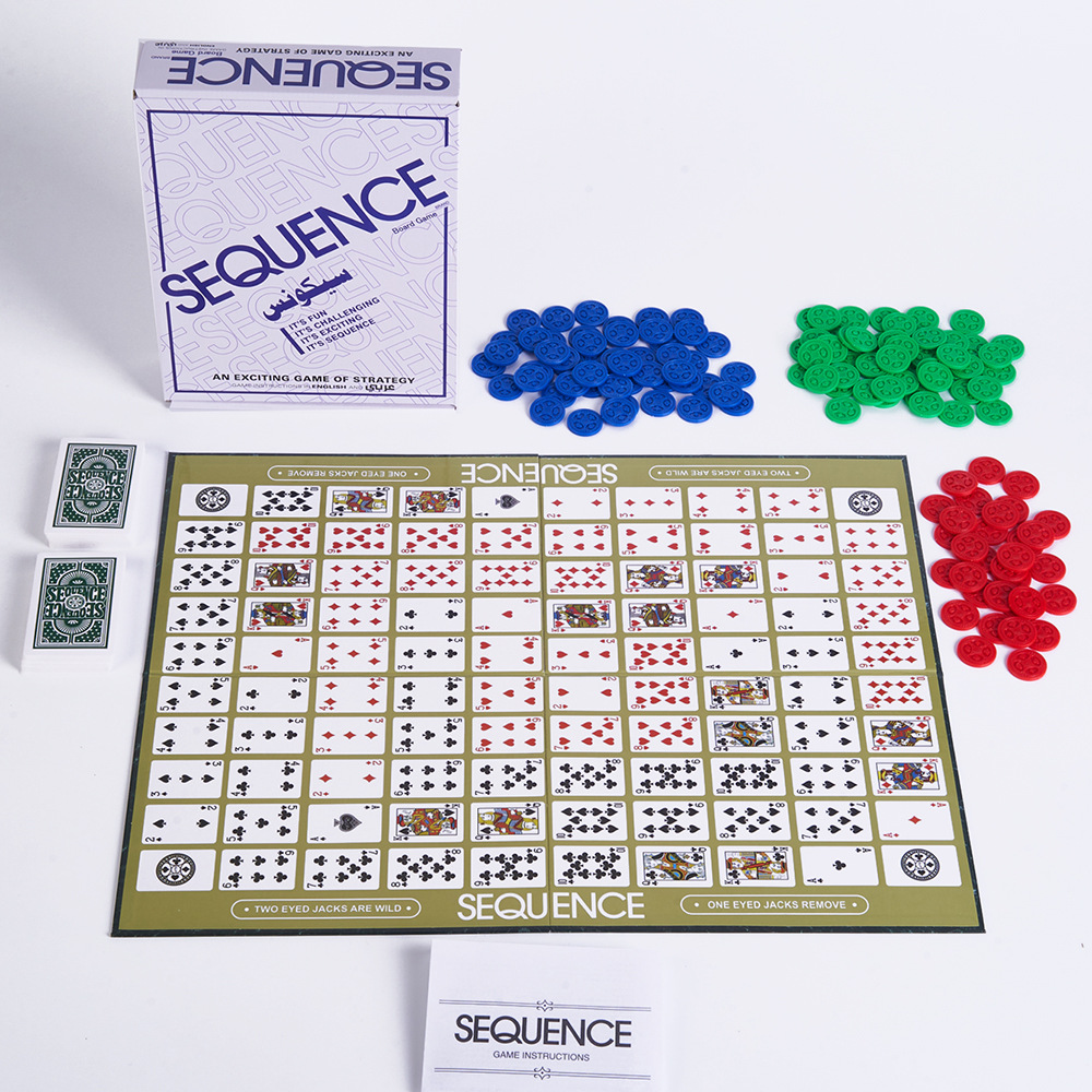 Adult Casual Table Games Arabi - Board Game Sequence ulasan dan harga