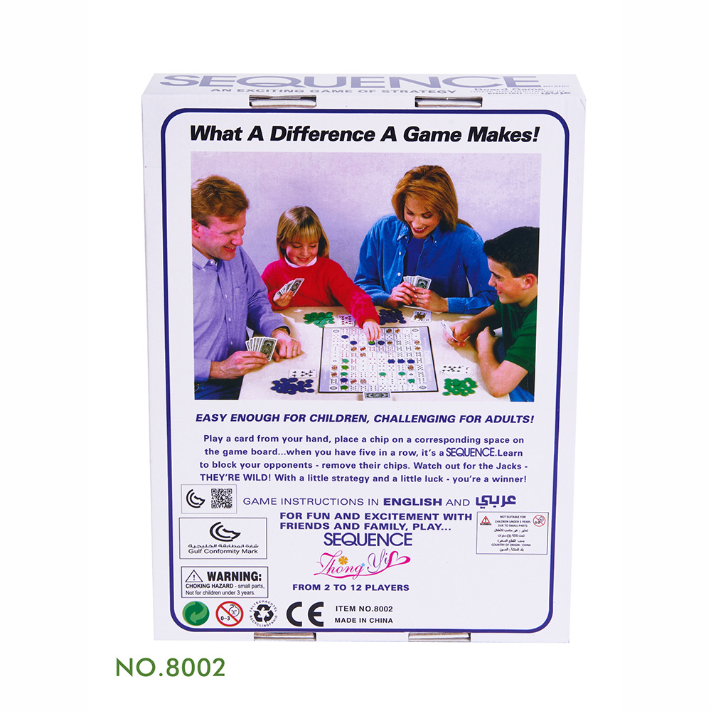 Adult Casual Table Games Arabi - Board Game Sequence ulasan dan harga