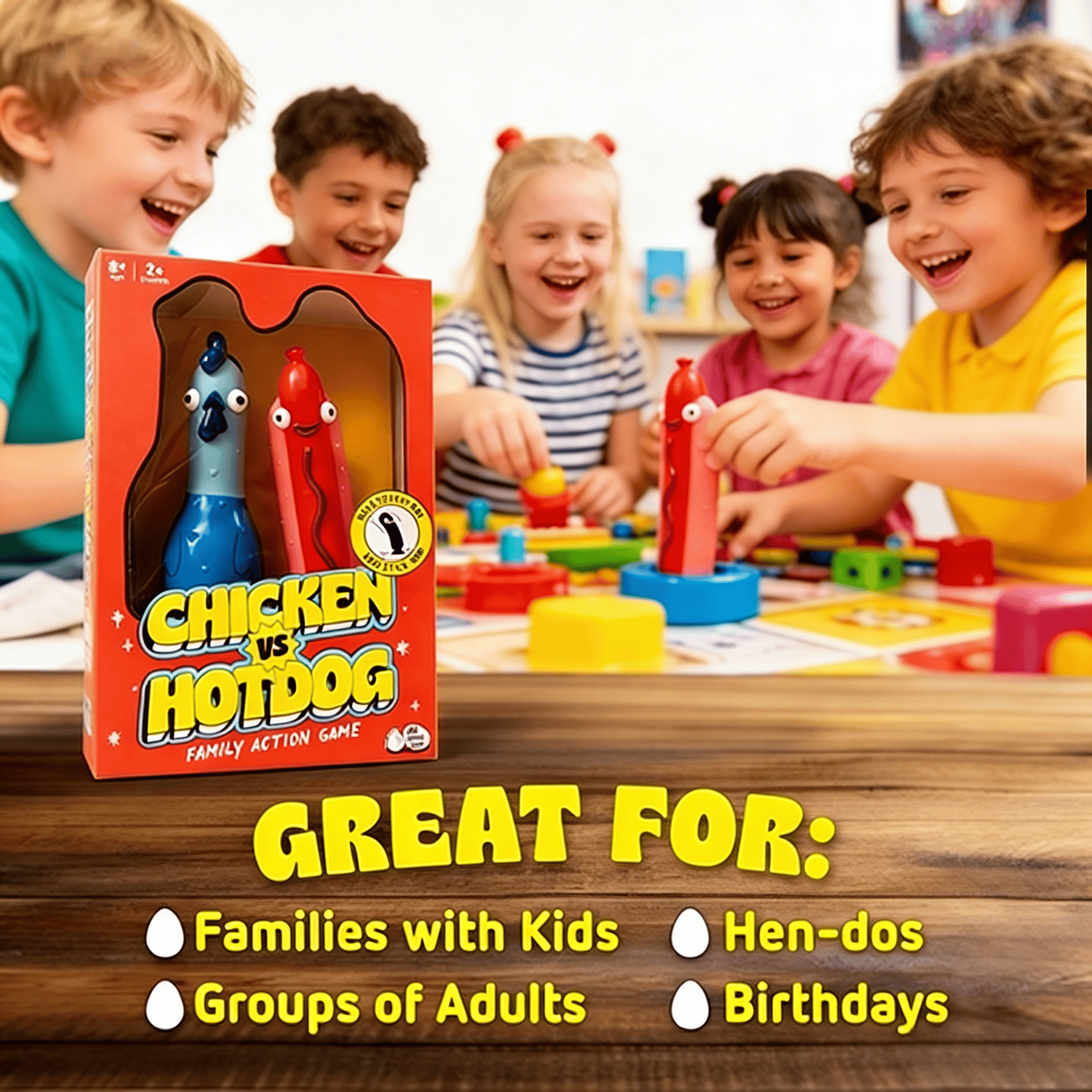 Fast Strategy Chicken vs Hotdo - Strategy Board Game ulasan dan harga