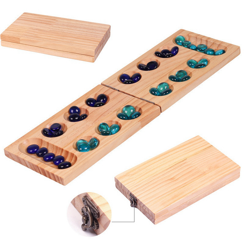 B78B-Foldable Wooden Mancala B - Strategy Board Game ulasan dan harga