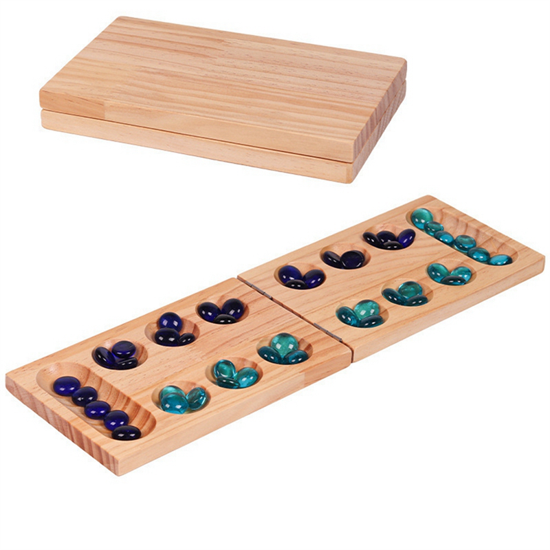B78B-Foldable Wooden Mancala B - Strategy Board Game ulasan dan harga
