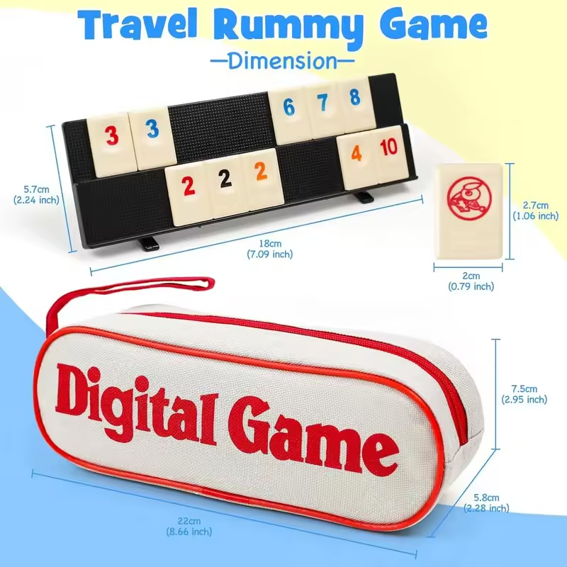 Rummy Cube Game with 4 Racks,R - Board Game Sequence ulasan dan harga
