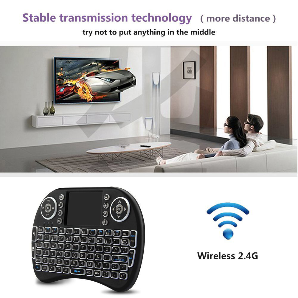 Backlit Mini Wireless Keyboard - Board Game Journal ulasan dan harga
