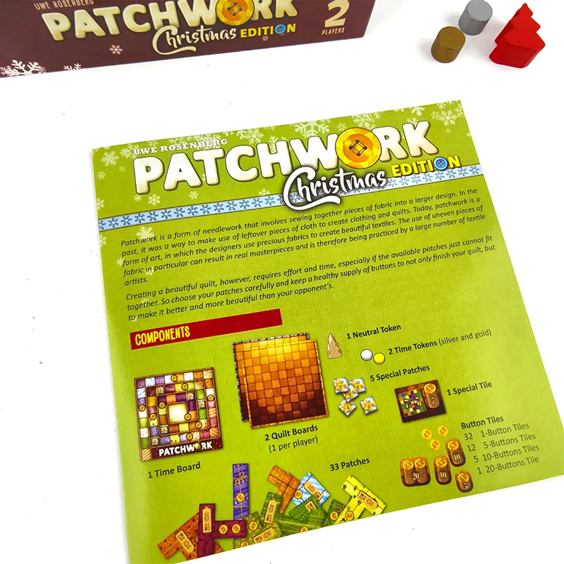 New Patchwork Christmas Board  - Board Game Sequence ulasan dan harga