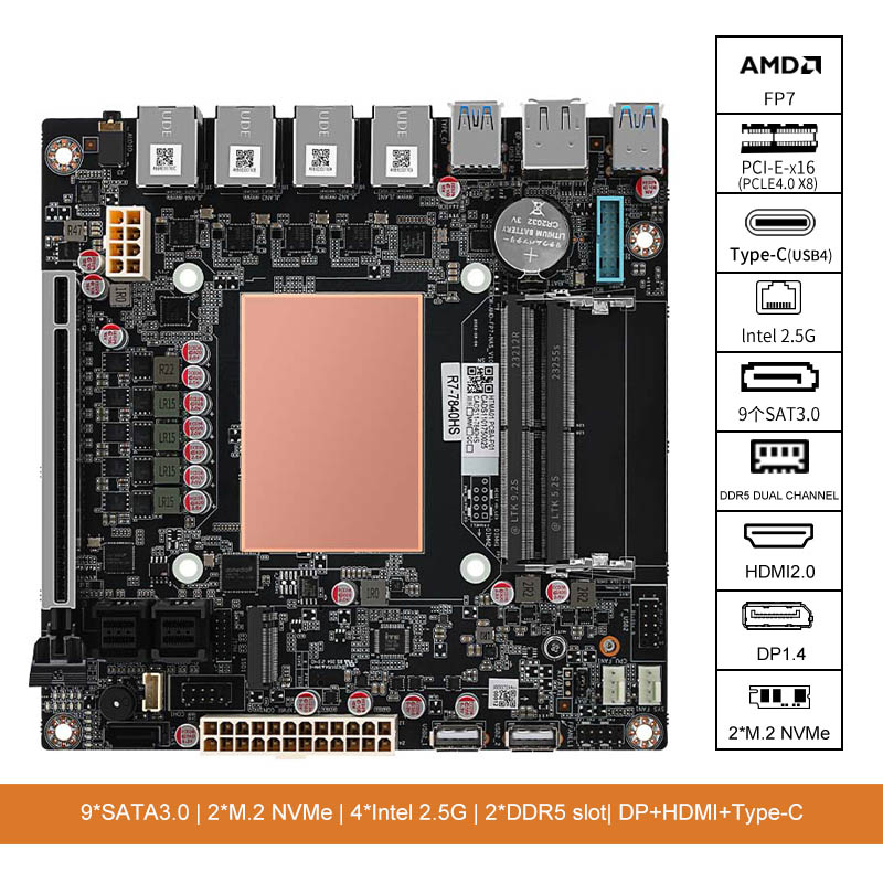 AMD Ryzen 7 8845HS 9 Bay NAS B - Board Game Journal ulasan dan harga