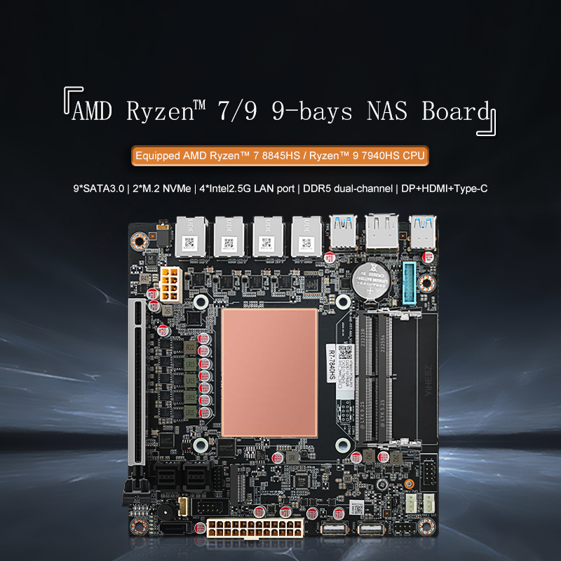 AMD Ryzen 7 8845HS 9 Bay NAS B - Board Game Journal ulasan dan harga