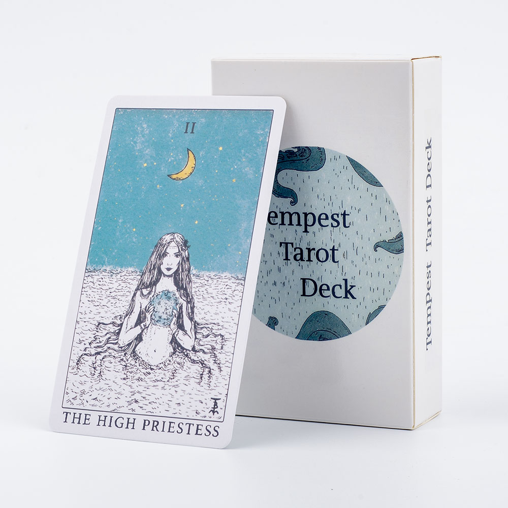 Ocean Themed Tempest Tarot  De - Board Game Illustration ulasan dan harga